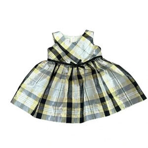 Bonnie baby plaid glittery girls dress 12m